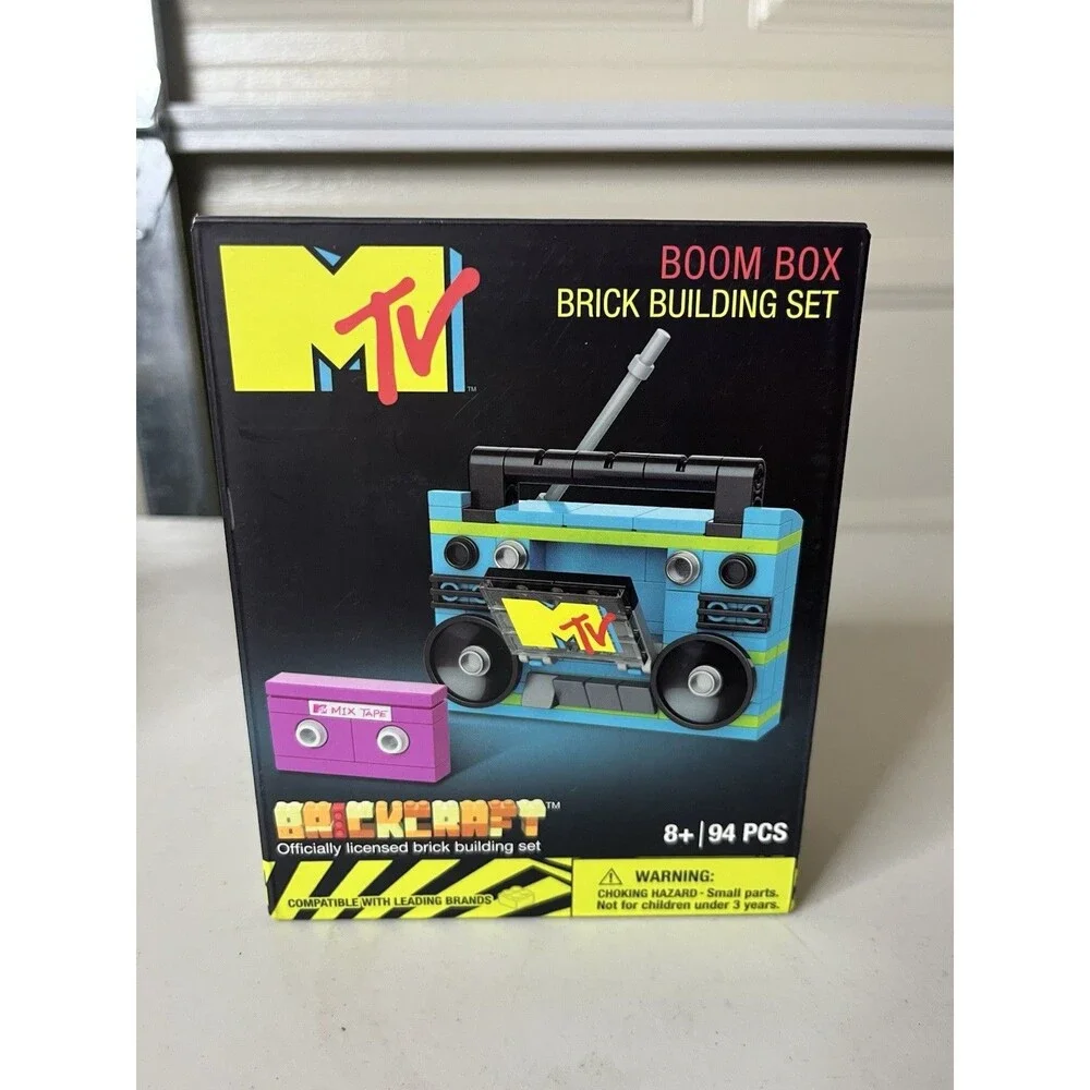 Brickcraft MTV Boom Box Brick Building Set New Sealed Box